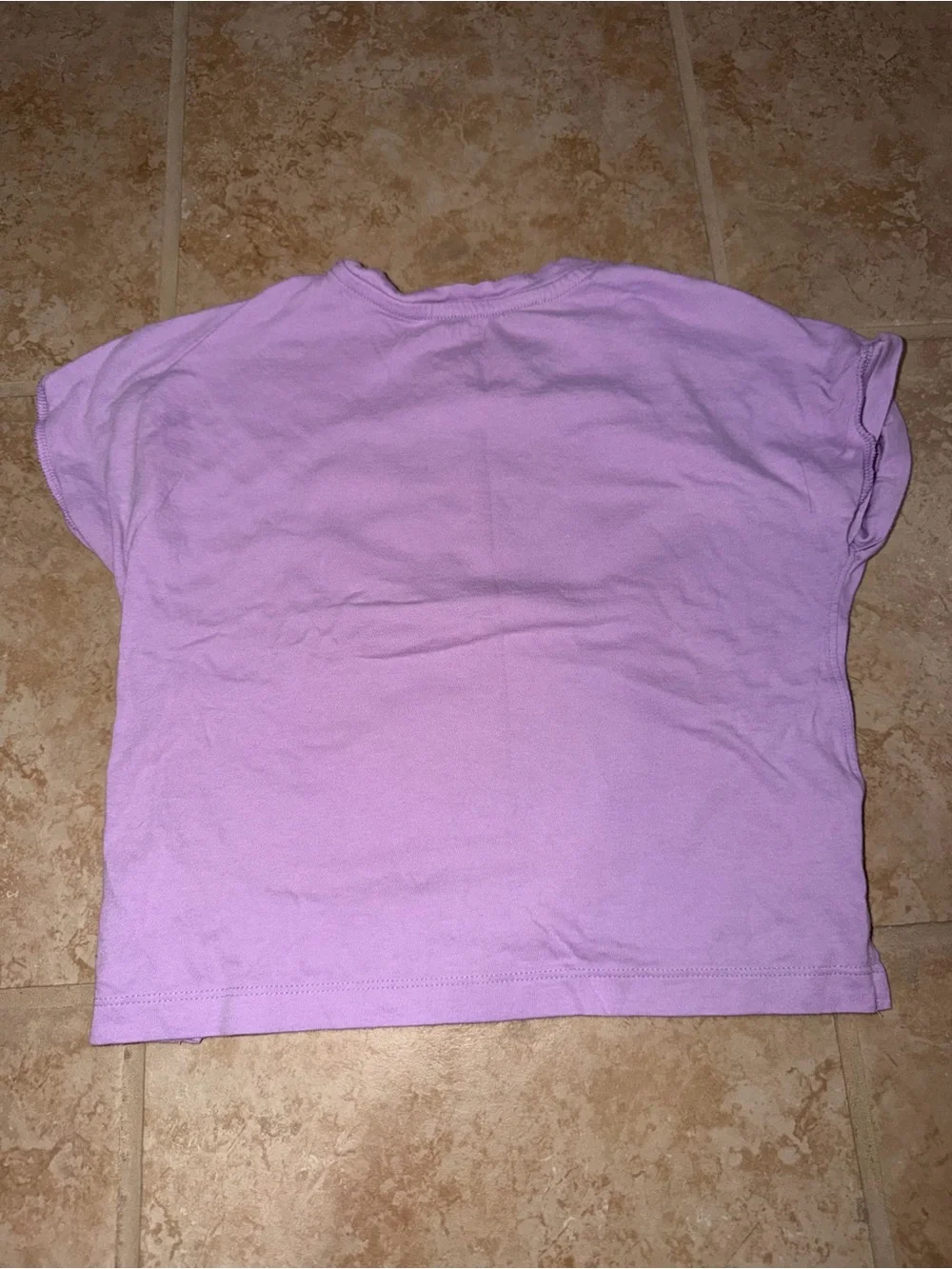 Old Navy Lavender Tee with Neon Minnie Graphic